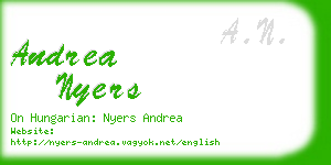 andrea nyers business card